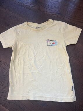 Billabong Kids Pale Yellow Short Sleeve Graphic Tee